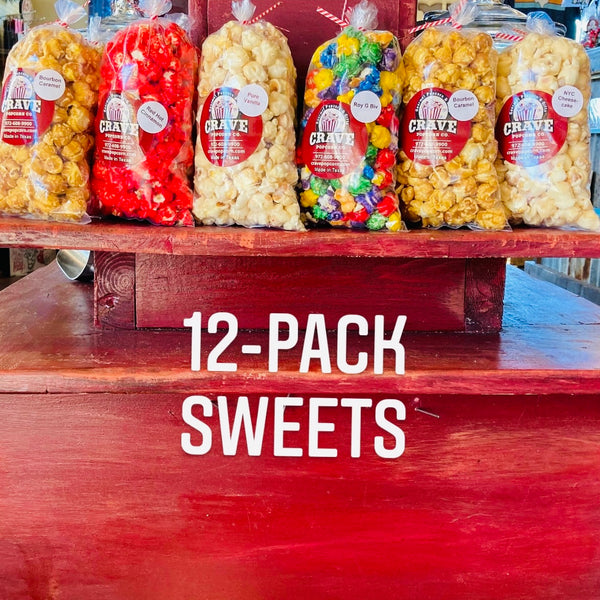 12-Pack Sweets - Crave Popcorn Company