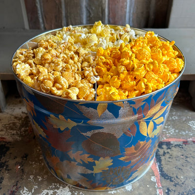 Fall Leaves Popcorn Tin