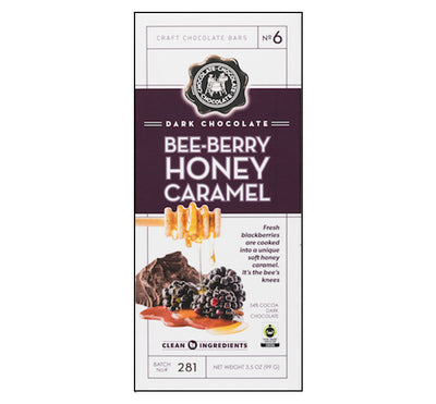 Dark Chocolate Bee-Berry Honey Caramel Bar